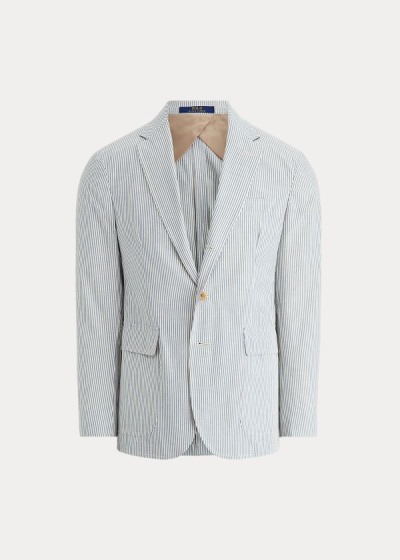 Polo Ralph Lauren Soft Seersucker Blazer Herre Danmark (JBPOZ6217)